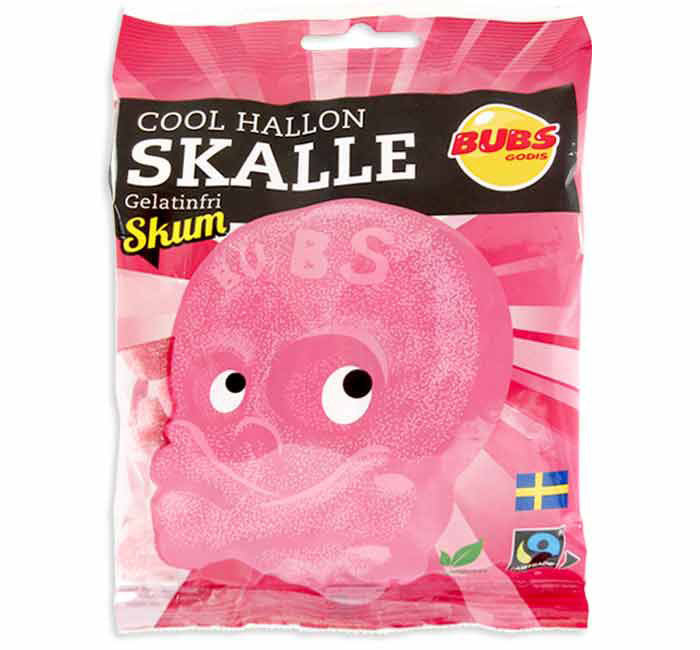 Bubs Cool Raspberry Sour Skulls – Trendy Swedish Sour Candy | Top Trenz
