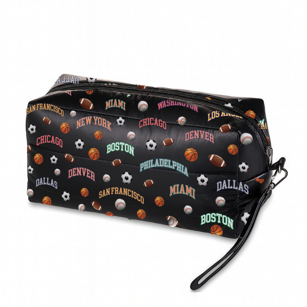 All Star City Boys Puffer Toiletry Bag - Sports Travel Kit | Top Trenz