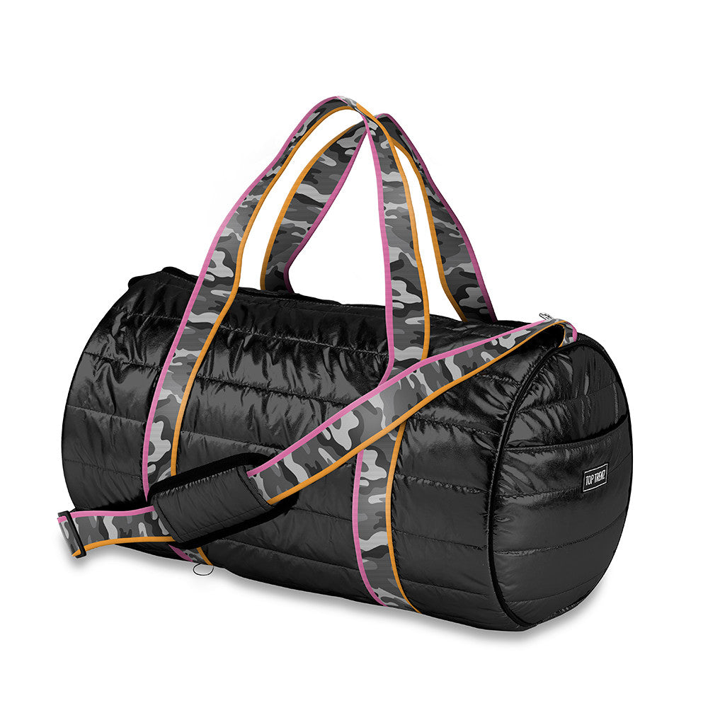 Black Puffer Duffle Camouflage Fun Strap | Top Trenz
