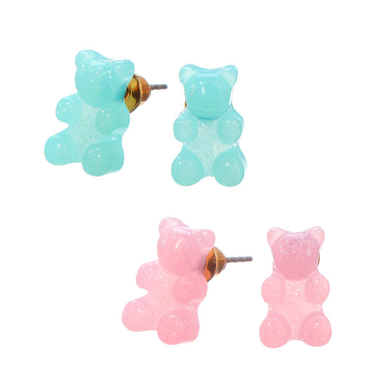 Dainty Bear Earring Sets For Kids And Tweens | Top Trenz