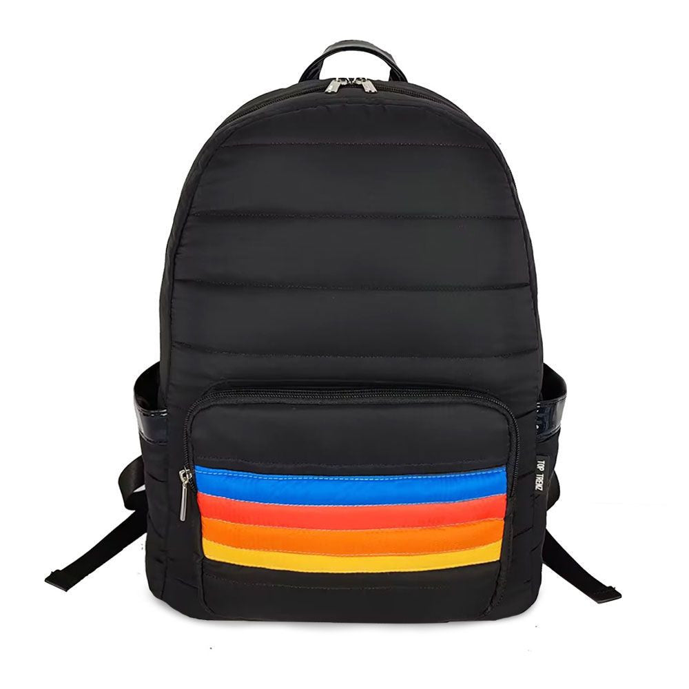 Puffer School School bags with rainbow stripe designs | Top Trenz