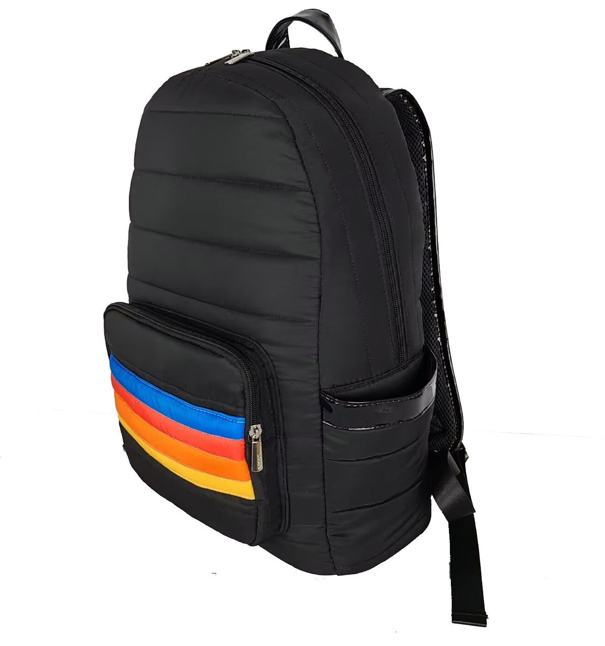Puffer School School bags with rainbow stripe designs | Top Trenz