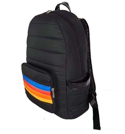 Puffer School School bags with rainbow stripe designs | Top Trenz