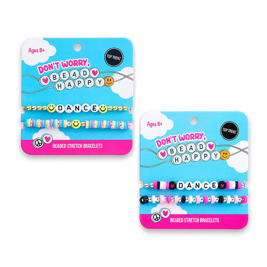 Don't Worry Bead Happy -Stretch Beaded Bracelets - Dance Edition | Top Trenz