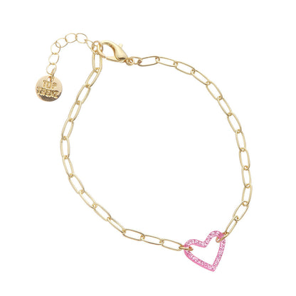 Chic Paperclip Heart Bracelets For Kids And Tweens | Top Trenz