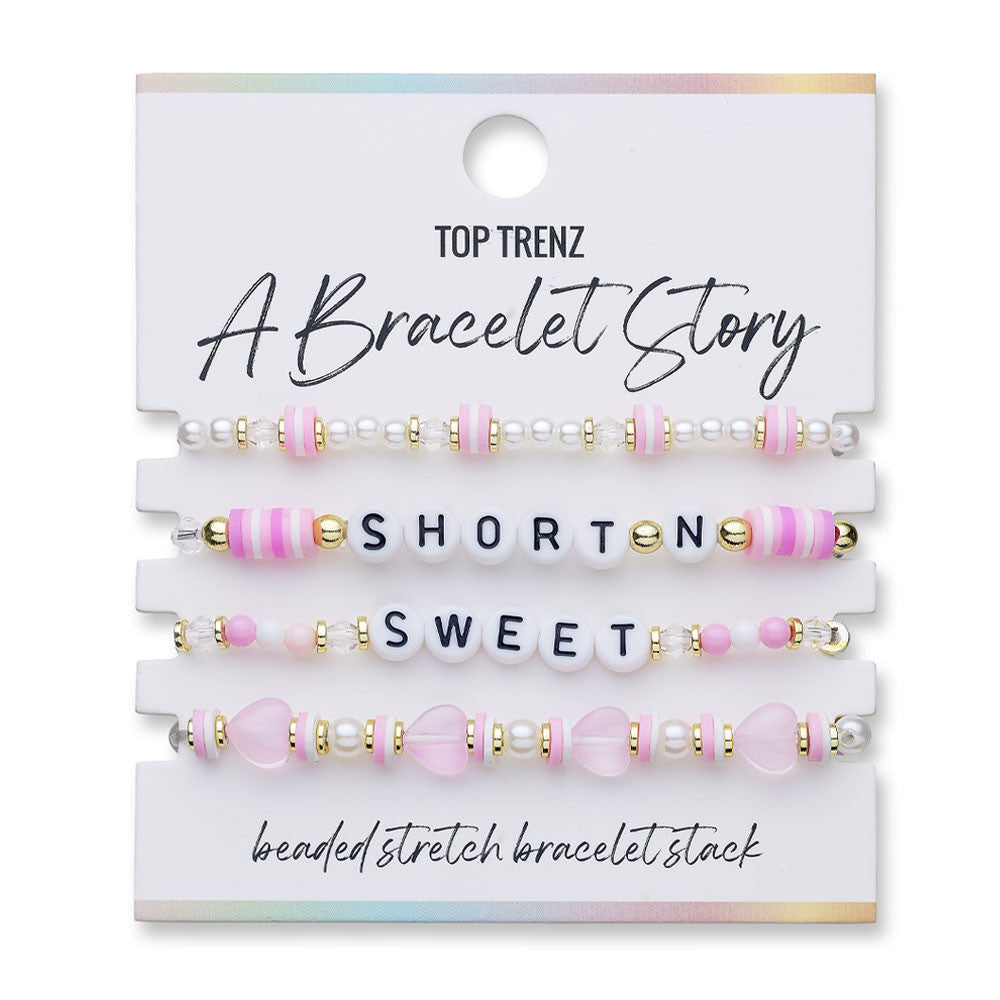 "Short N Sweet" Bracelet Set – Trendy Stackable Jewelry for Teens | Top Trenz