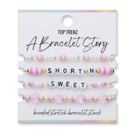 "Short N Sweet" Bracelet Set – Trendy Stackable Jewelry for Teens | Top Trenz