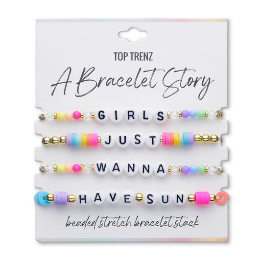 Bracelet Story: Girls Just Wanna Have Sun – Fun in the Sun Bracelet Set | Top Trenz