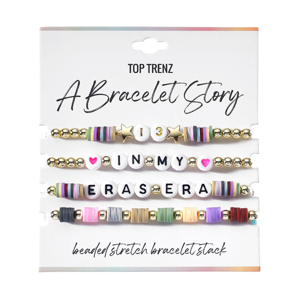 In My Eras Era Bracelet Story Set – 4-Piece Collection | Top Trenz