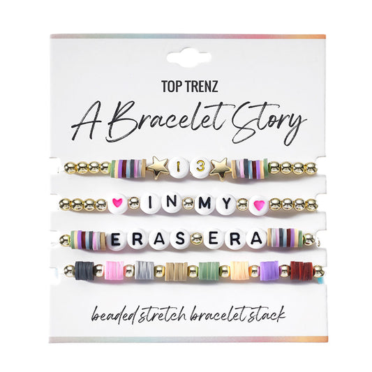 In My Eras Era Bracelet Story Set – 4-Piece Collection | Top Trenz