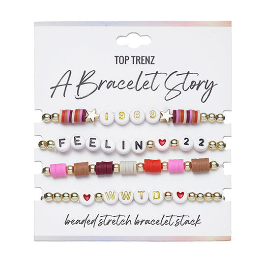 Feelin' 22 Bracelet Story Set – 4-Piece Collection | Top Trenz