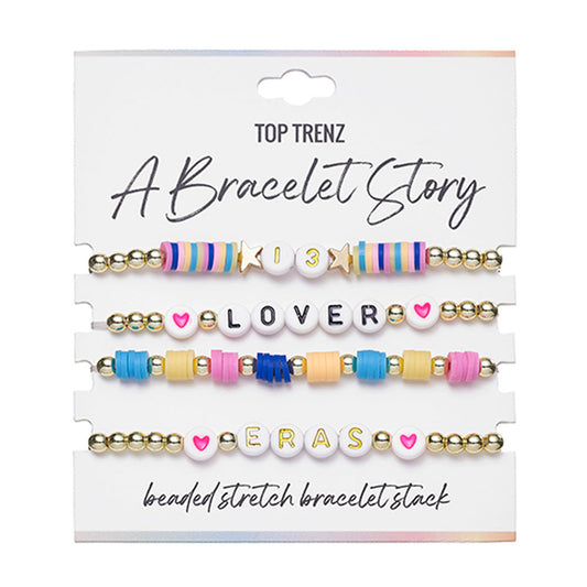 Lover Bracelet Story Set – Pastel 4-Piece Collection | Top Trenz