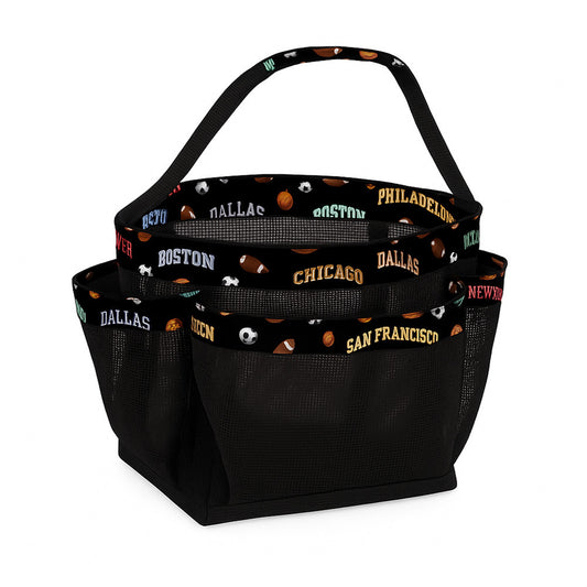All Star City Mesh Shower Caddy – Sports Shower Tote for Camp & Dorm | Top Trenz