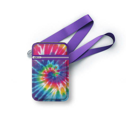 Trendy Rainbow Tie Dye Canvas Cell Bag - Top Trenz | Top Trenz