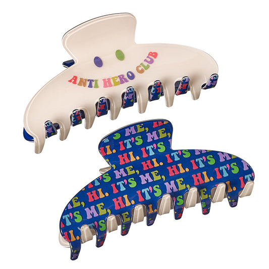 Two Sided Era Print Claw Hair Accessory Clip | Top Trenz