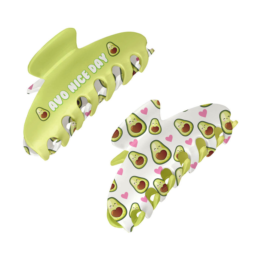 Large Two Sided Printed Claw Hair Accessory Clip | Top Trenz