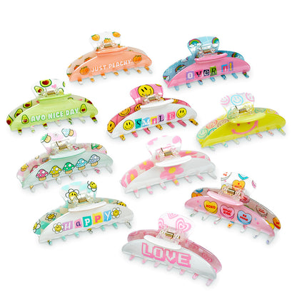 Large Two Sided Printed Claw Hair Accessory Clip | Top Trenz
