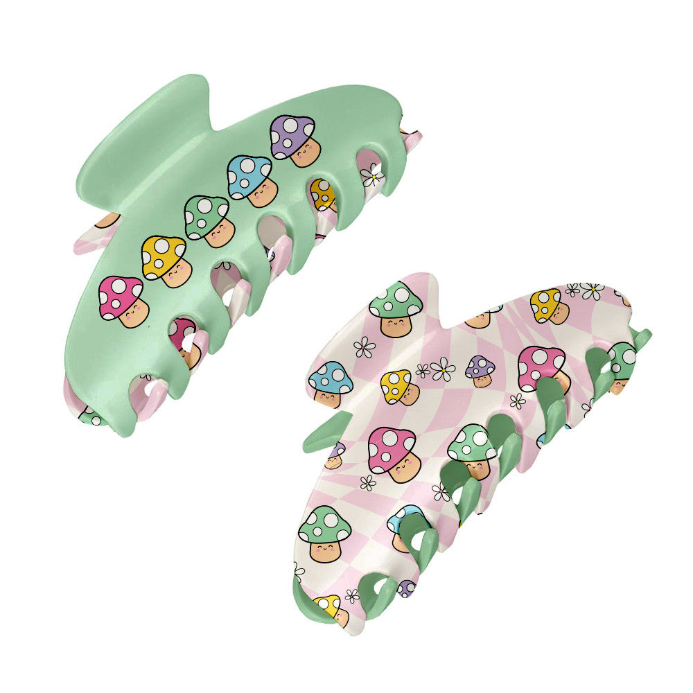 Large Two Sided Character Printed Claw Hair Accessory Clip | Top Trenz