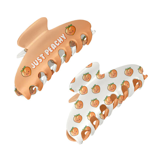 Large Two Sided Fruit Printed Claw Hair Accessory Clip | Top Trenz