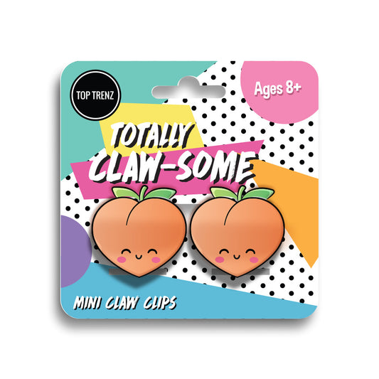 Mini Peach Claw Clips | Top Trenz