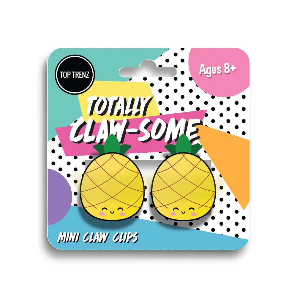 Mini Pineapple Claw Clips | Top Trenz