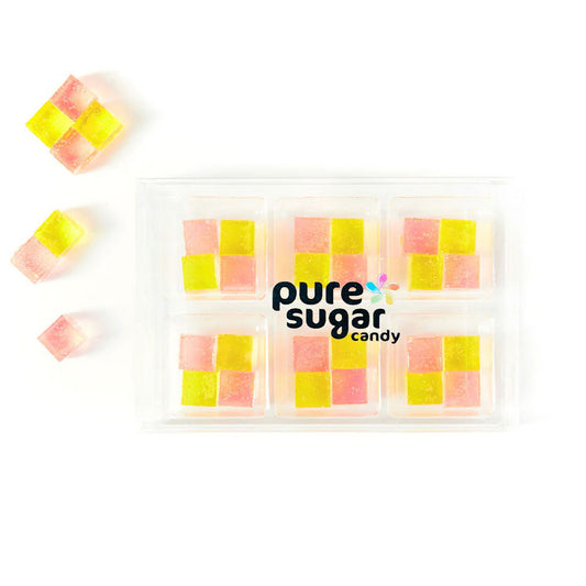 TikTok Viral Pure Sugar Candy Cubes - Strawberry Lemonade 6-Pack - Sweet & Tangy! | Top Trenz
