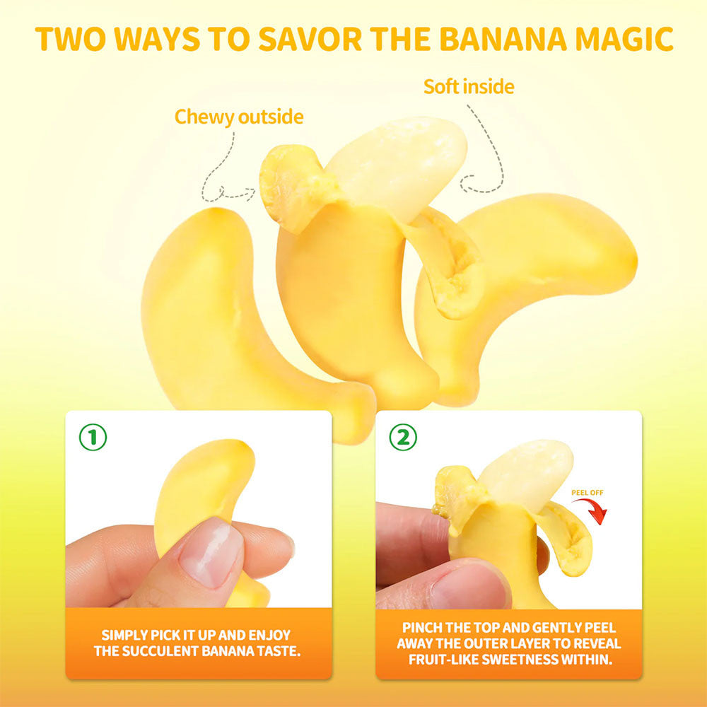 Peelerz - Peelable Banana Gummy - TikTok Viral Candy Made with Real Fruit Juice! | Top Trenz