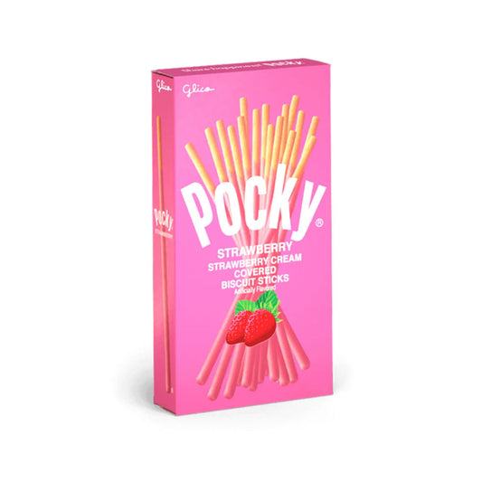 Pocky Strawberry & Cream - Fun Fruity Biscuit Sticks for Every Snack Attack! | Top Trenz