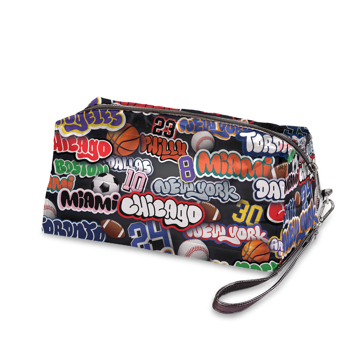Sports Nation Puffer Toiletry Bag - Boys' Travel and Camp Essentials | Top Trenz