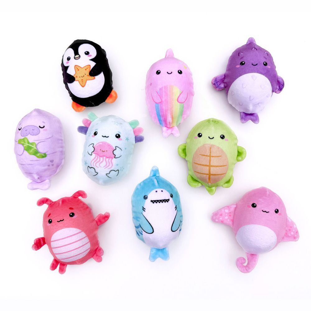 Bubble Stuffed Squishy Friends – Sea Life Edition - Plush Fidget Ball Sensory Toy | Top Trenz