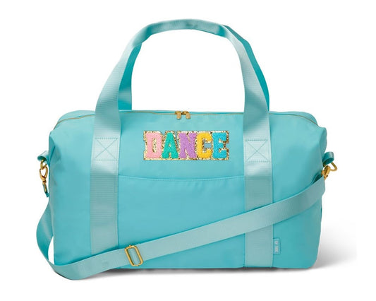 Blue Nylon Weekender Dance Duffel Bag | Top Trenz