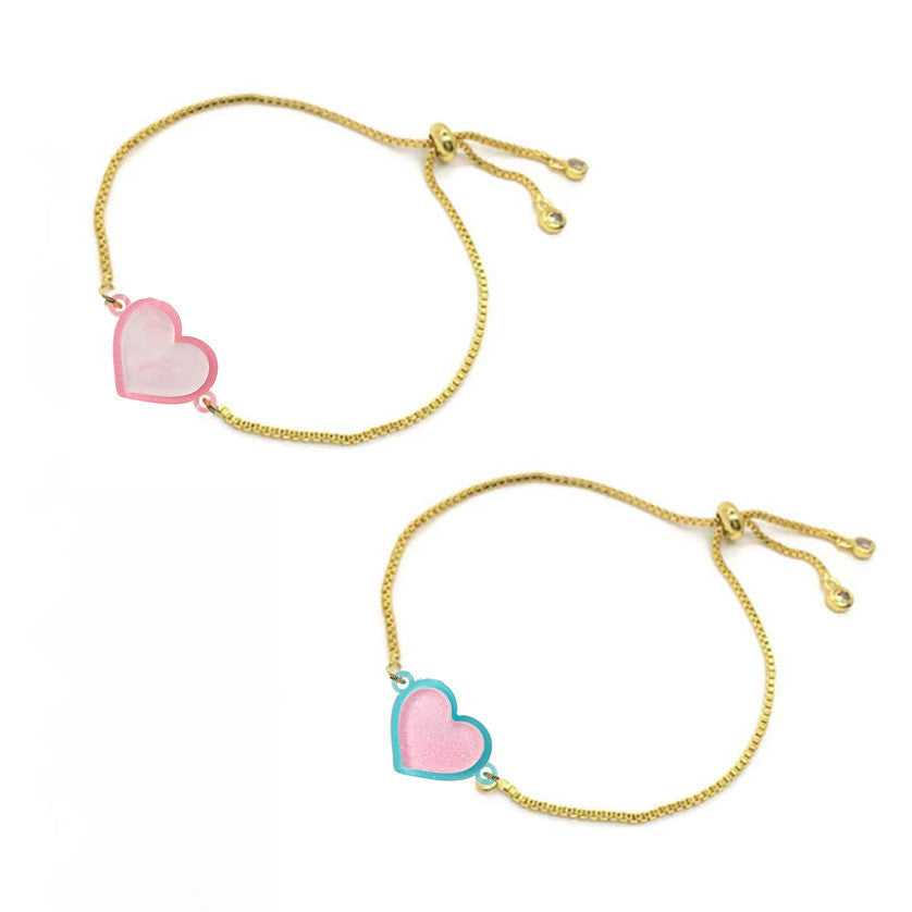 Colorful Acrylic Heart Bracelet – J.V.Cham Collection - A Perfect Gift for Someone You Love | Top Trenz