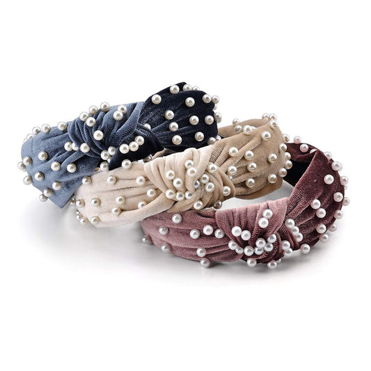 Pearl Headbands W/ Knots - Hair Accessories - Top Trenz | Top Trenz