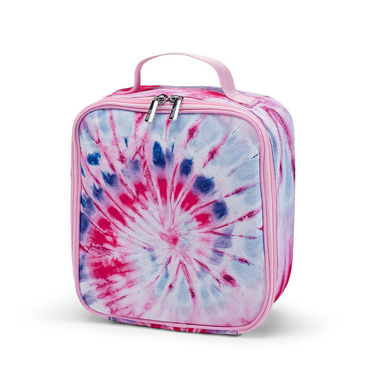 Tie Dye  Purple Canvas Insulated Lunch Boxes | Top Trenz