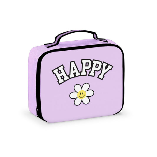Canvas Happy  Printed Lunch Box For Camp And School | Top Trenz