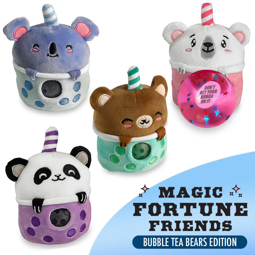 Sweet Bubble Tea Bear Plush Squishy Water Toy | Top Trenz