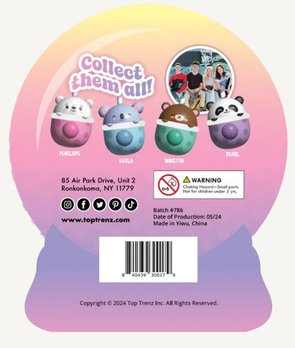 Sweet Bubble Tea Bear Plush Squishy Water Toy | Top Trenz