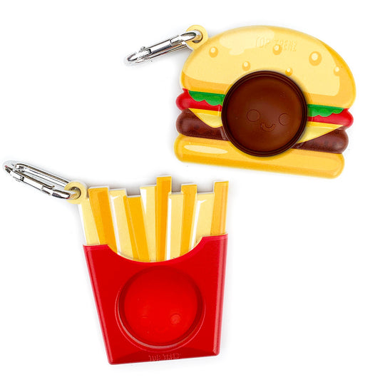 OMG Mega Pop Best Friend Keychains  - Burger & Fries | Top Trenz