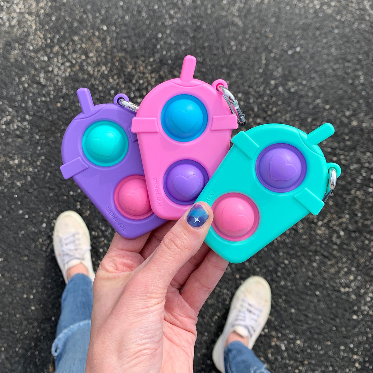 Shop Sensory Pop - Frap Keyrings Ultimate Fidget Fun for Kids | Top Trenz