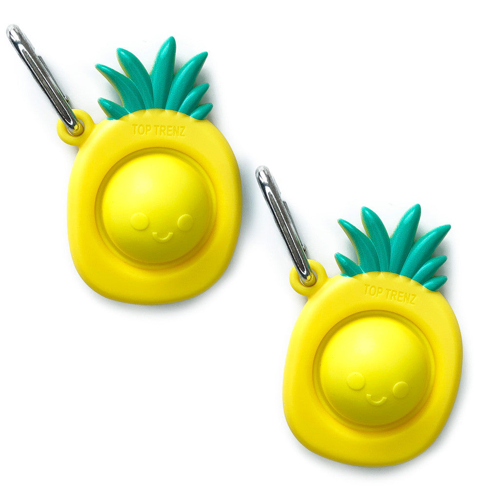 Pineapple pop fidget keychain | Top Trenz