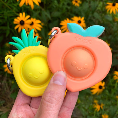 Pineapple pop fidget keychain | Top Trenz