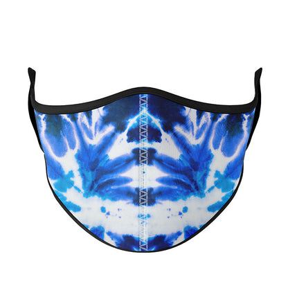 Super Cute Blue Tie-Dye Printed Cloth Face Masks | Top Trenz