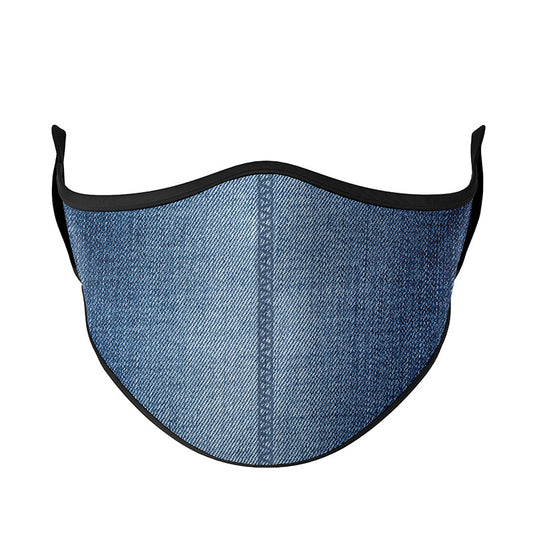 Super Fun Denim Print Face Mask For All Ages | Top Trenz