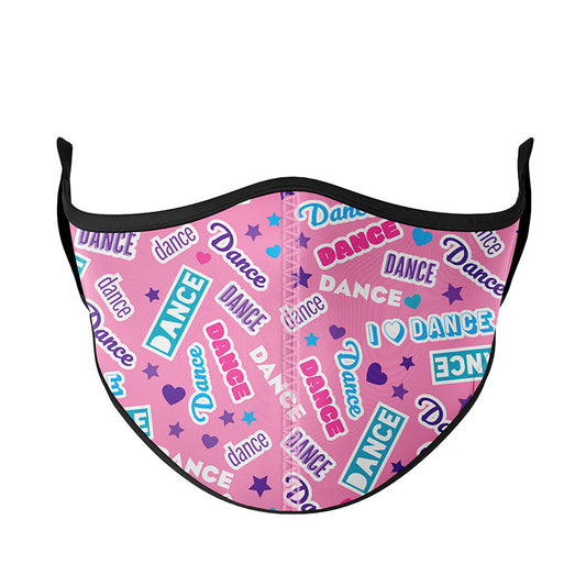 Super Cute Dance Print Face Mask | Top Trenz