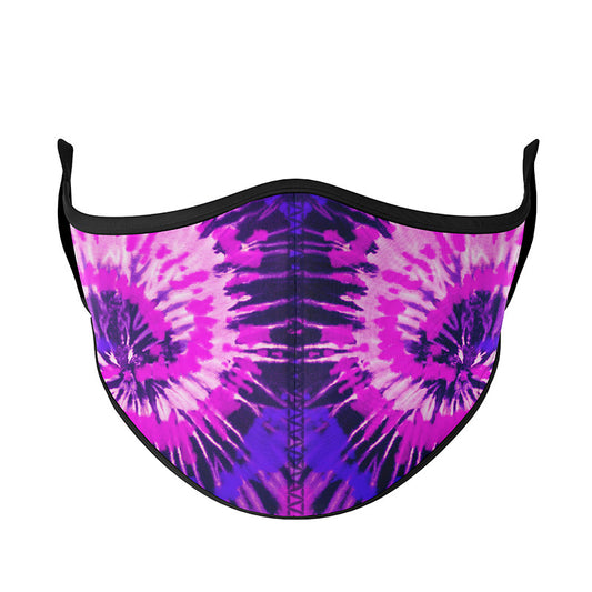 Pink Purple Spiral Tie-Dye Face Mask | Top Trenz