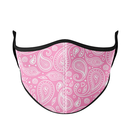 Pink Paisley Face Mask | Top Trenz