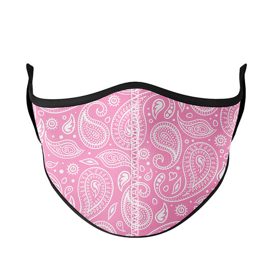 Pink Paisley Face Mask | Top Trenz