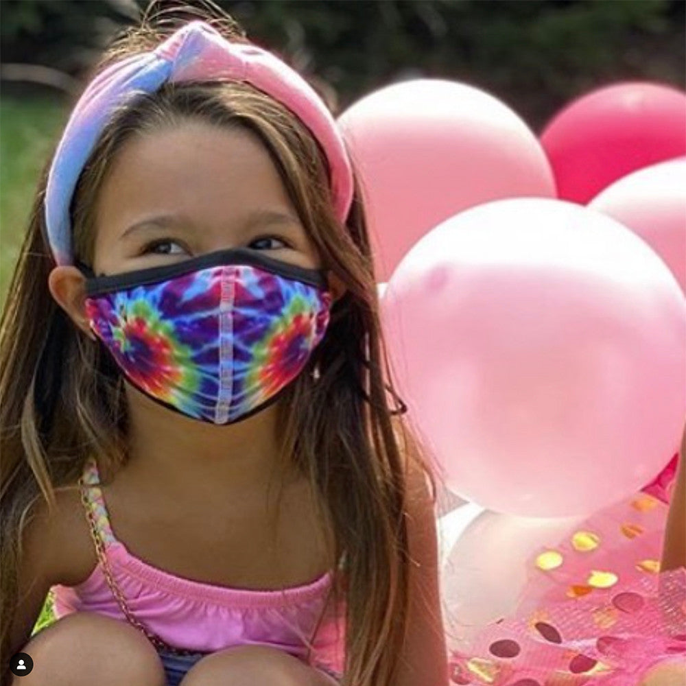 Primary Tie-Dye Face Mask | Top Trenz