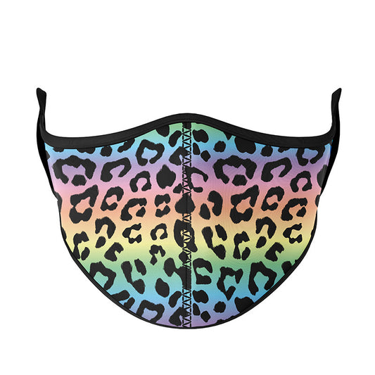 Rainbow Leopard Face Mask | Top Trenz
