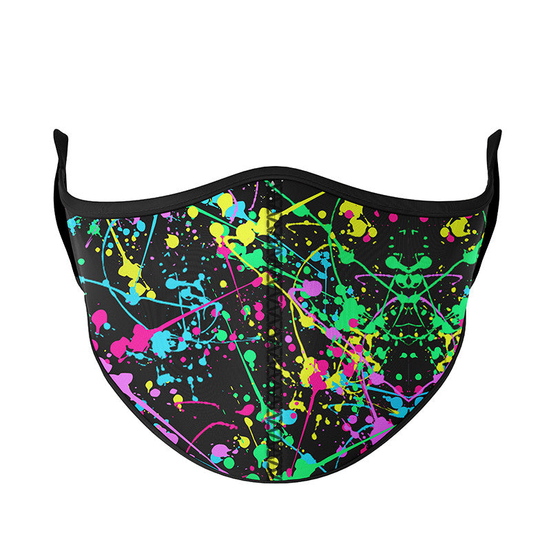 Neon Splatter Paint Face Mask | Top Trenz